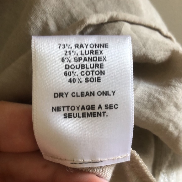 Metallic threaded babydoll top with silk overlay by Velvet - Picture 12 of 12